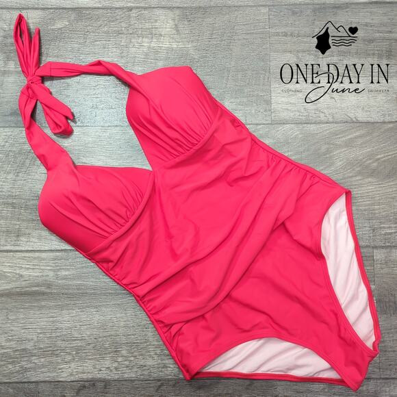 Cupshe Halter Tummy Control One Piece Swimsuit Size L - Picture 1 of 5